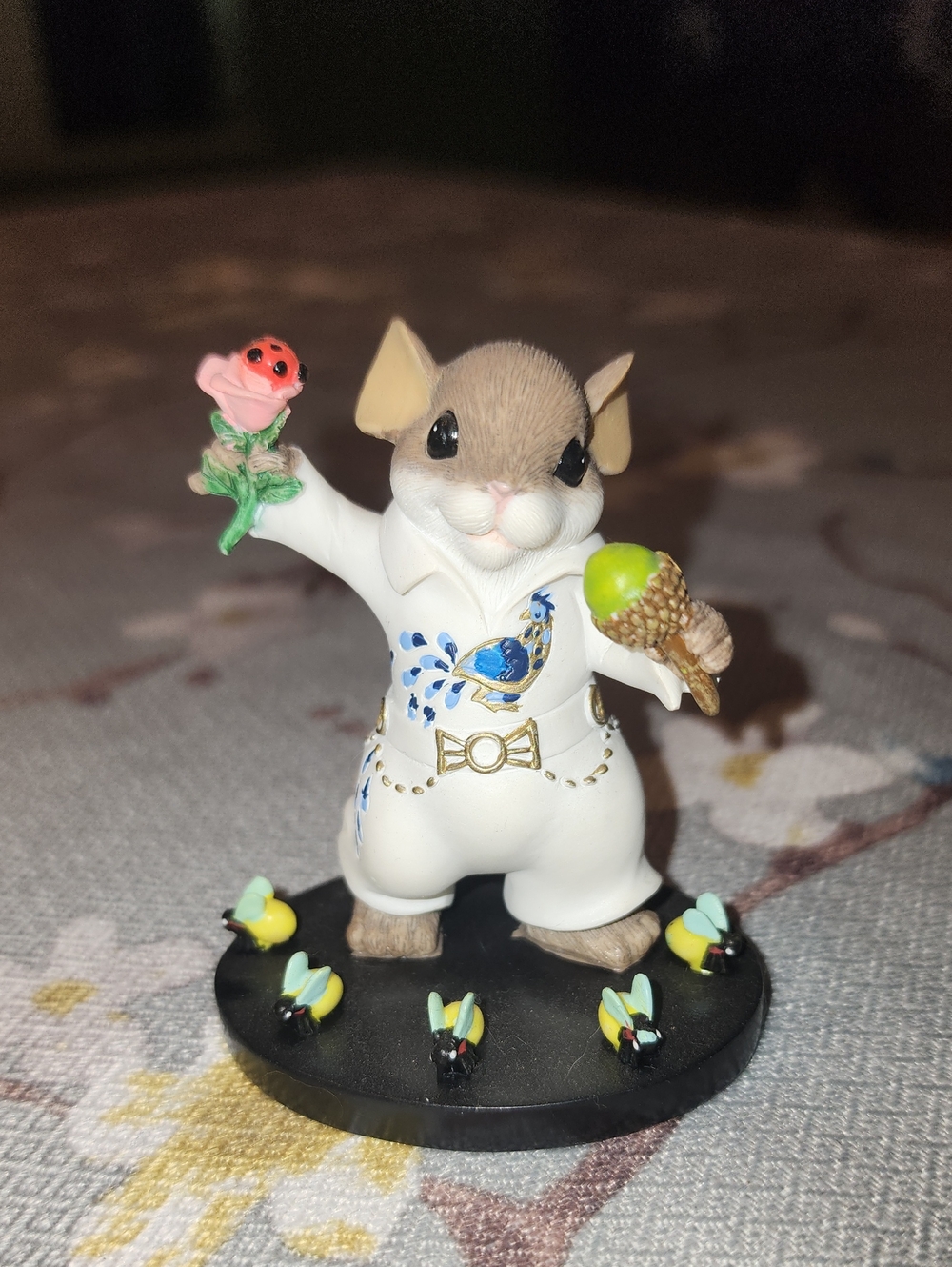 Charming Tails Viva Las Squashville Elvis Mouse